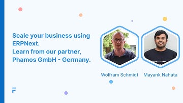 Scale your business using ERPNext with Phamos GmbH - Germany