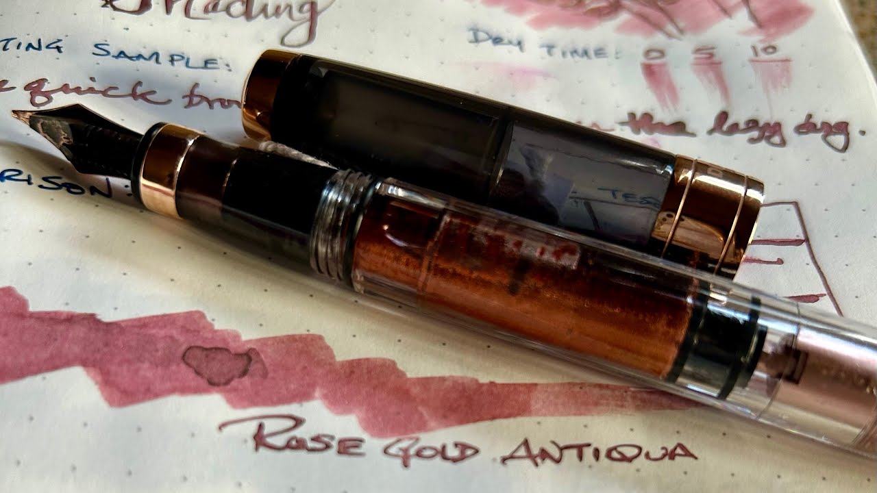 TWSBI RG II Fountain Pen & a SHIMMER Rose Gold ink! Matchy-Matchy ...