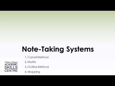 Note-taking Training - Matrix Method