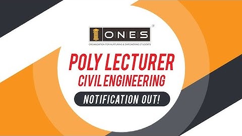 Kerala PSC POLY LECTURER | Civil Engineering | Notification Out