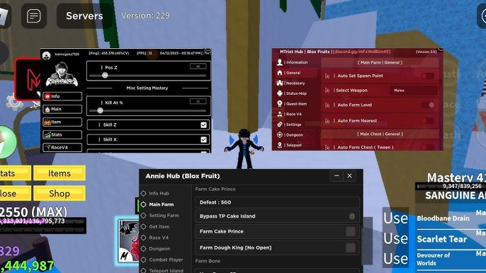 ✓ Bloxfruit Cheats (NO KEY)✓ Flight Farm Fruit Raid Esp Etc