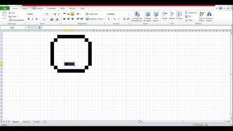 Ironman Pixel Art (Microsoft Exce Edition)