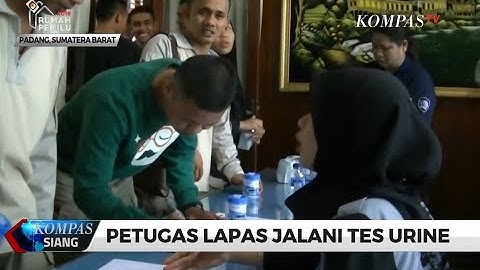 Petugas Lapas Kelas II-A Padang Jalani Tes Urine