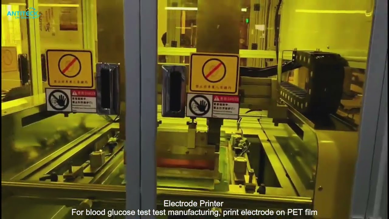 Screen Printing Machine For Glucose Test Strip Manufacturing Blood