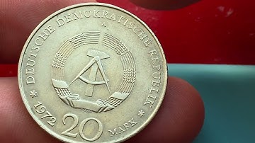 Germany 20 mark 1972 1st President of GDR - Wilhelm Pieck