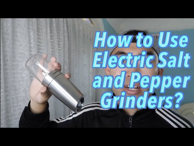 Electric Salt and Pepper Grinder: Gravity TRIGGERED, Salt and Pepper Shakers | Kitchen Mama Teal