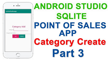Point of Sales App using Android and Sqlite Category Part 3