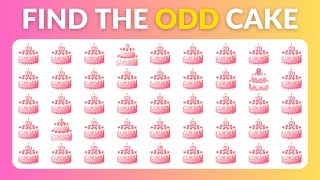 Find the Odd Emoji | Emoji Quiz - Food Edition 🎂