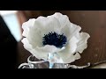 How To Make A Fondant Gumpaste Sugar Anemone Flower #sugaranemone #sugaranemonetutorial