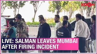 LIVE - Salman Khan leaves Mumbai after firing incident with heavy security