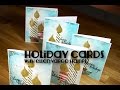 holiday cards with stamps by Ellen Vargo