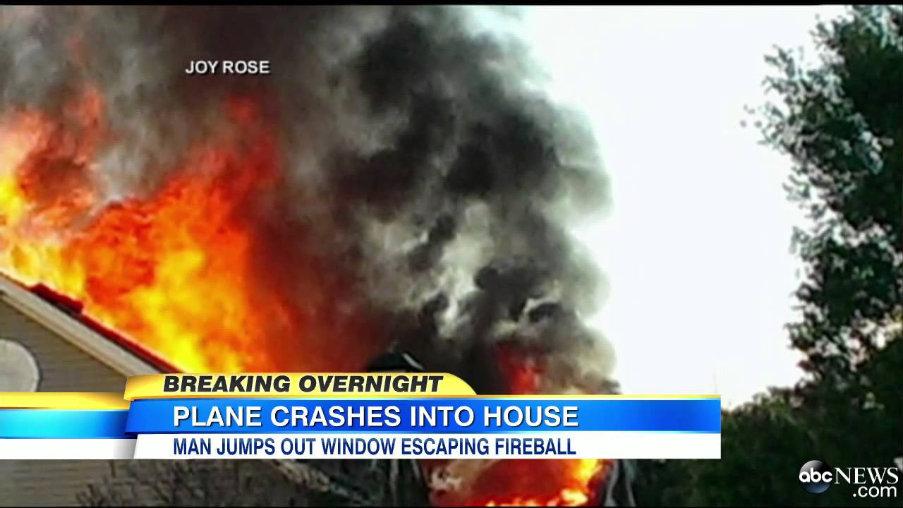 Man Survives Fiery Inferno Caused By Plane Crash Into His Home