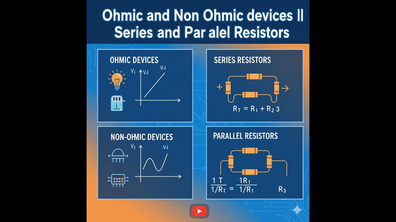 Ohmic and Non Ohmic devices ||Series and Parallel combination of ...