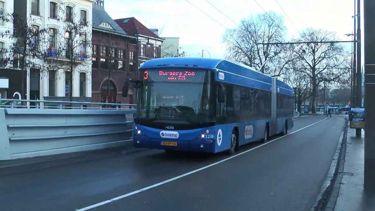 brug pols Verkeersopstopping Arnhem - Hess Trolleybussen in de oude kleur - YouTube