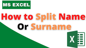 How to split Name or Surname, How to sperate to name or surname, नेम  सरनेम को अलग-अलग सेल मे लेना