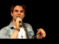 Nathaniel Buzolic doing his various types of accents. (12/8/12)
