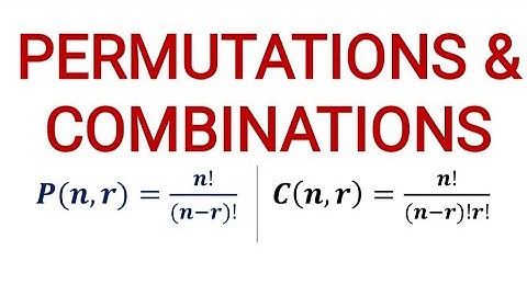 Permutations & Combinations | A Simple Introduction with examples.