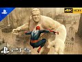 Ps5 spiderman 2 sandman full boss fight  ultra realistic graphics gameplay 4k 60fpsr