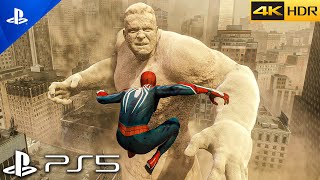 (PS5) Spider-Man 2 Sandman Full Boss Fight | ULTRA Realistic Graphics Gameplay [4K 60FPS HDR]