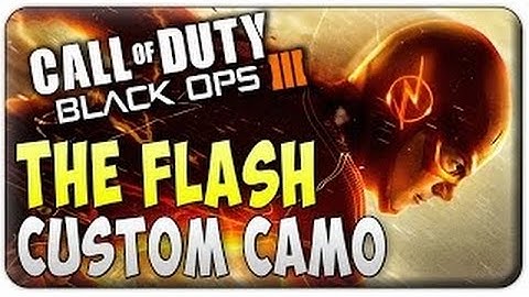 Black Ops 3 Custom Camo Tutorial - "The Flash" Custom Camo - COD BO3 Superhero Camo