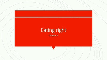EATING RIGHT (chapter 4) EVS CLASS 5