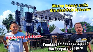 Mixing brewog ala mbah bejo bj hunter suara  subwoofer dari beberapa sudut seperti ini hasilnya