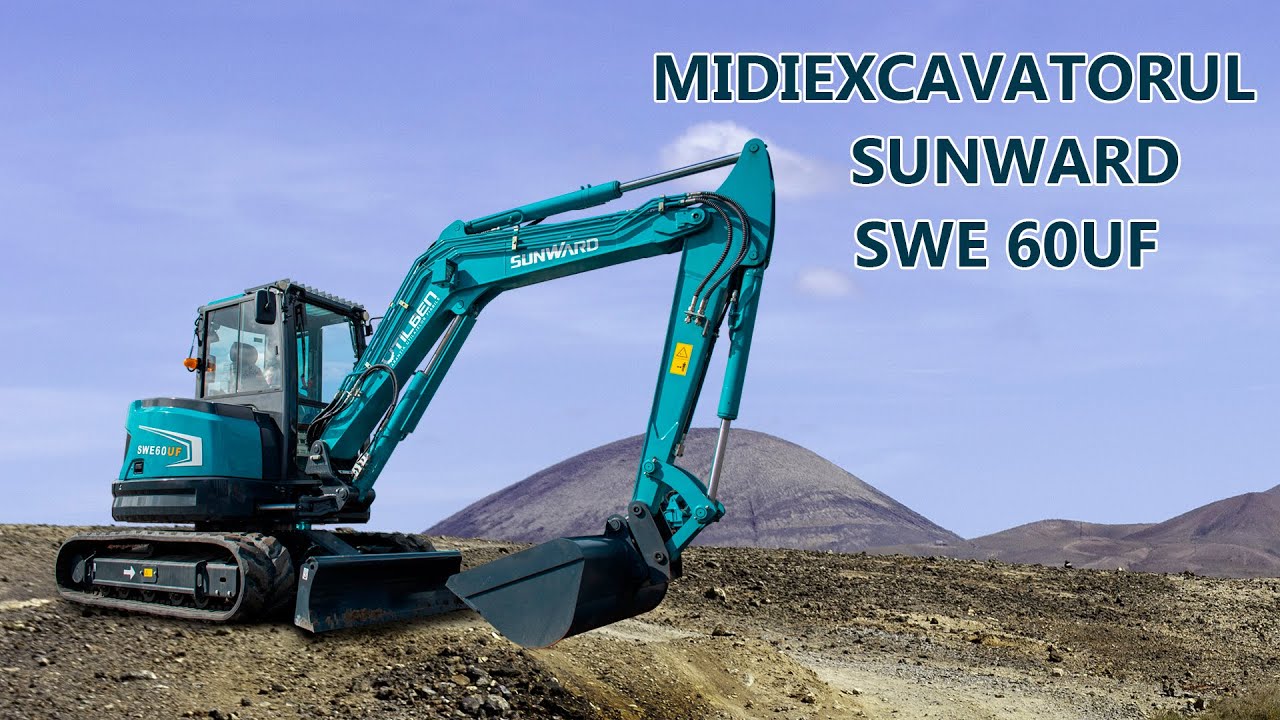 Midiexcavatorul Sunward SWE 60UF | Prezentare Utilaje TV