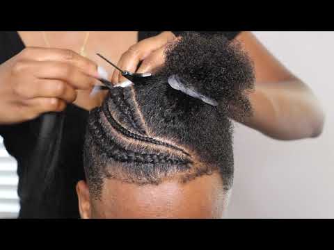 ::..How To Do: Men's Braids With A High Top Fade (Braids Hairstyles with Braiding Hair Added)