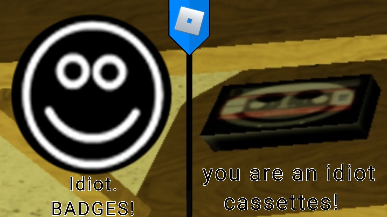 HOW TO GET Idiot. BADGES and you are an idiot cassettes! Office Simulator  (ROBLOX) 