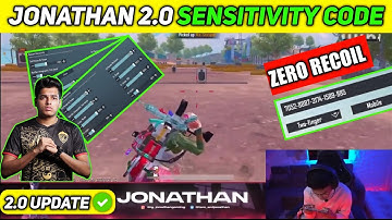 JONATHAN NEW SENSITIVITY 2023🔥 WITH SENSI**CODE | COMPETITIVE PLAYER BEST SENSITIVITY SETTINGS