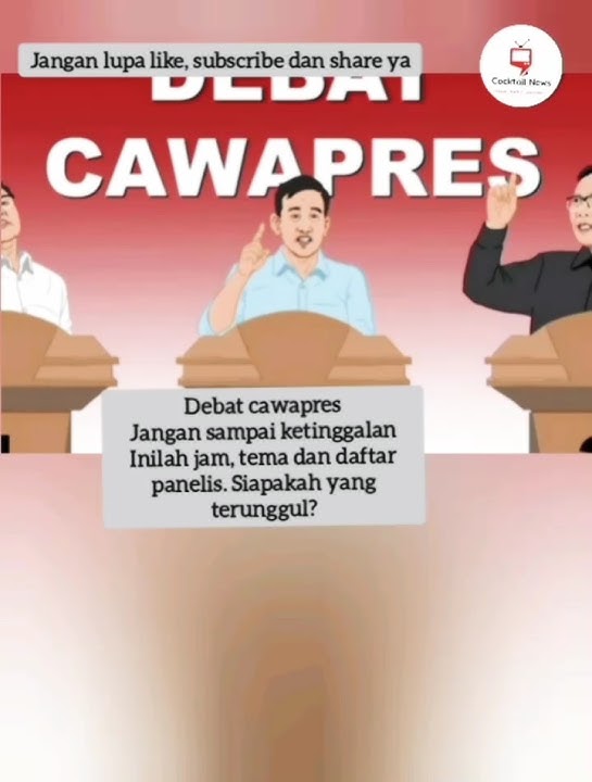 Debat cawapres 22 Desember, tema ekonomi, siapa unggul? #gibran #cakimin #mahfudmd #cawapres2024