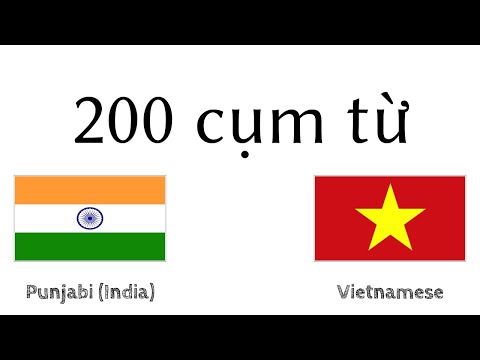 Dịch Tiếng Việt Sang Ấn Độ - 200 cụm từ - Tiếng Punjab (Ấn Độ) - Tiếng Việt