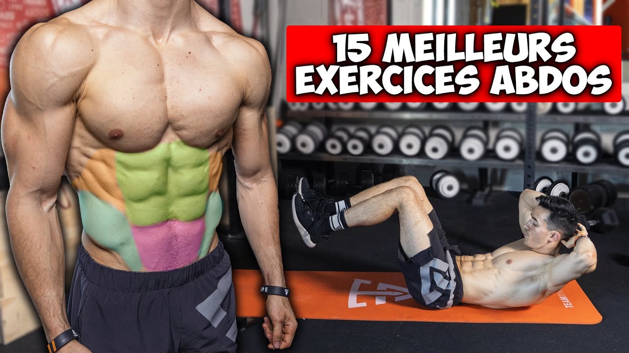 15 MEILLEURS EXERCICES ABDOMINAUX 