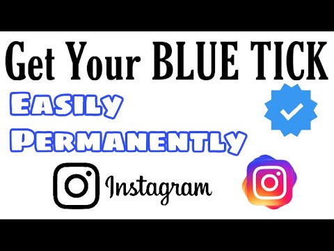 how to get a blue tick on ig account