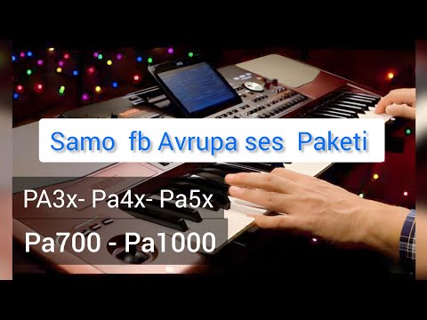 SAMO FB AVRUPA SES PAKETİ 2022 PA700 PA1000 PA4X +90 545 890 0622 - 150€