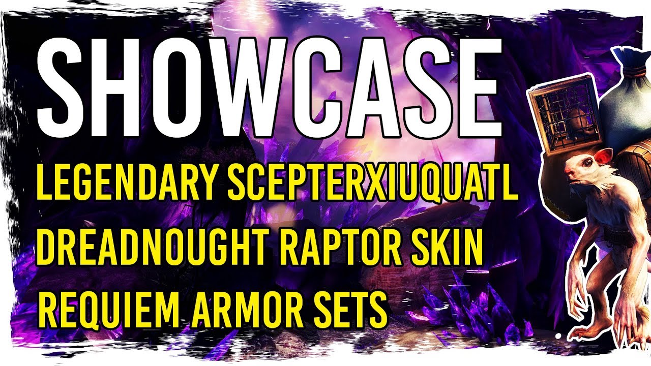 Guild Wars 2 Showcase Legendary Scepter Xiuquatl, Requiem Armor sets