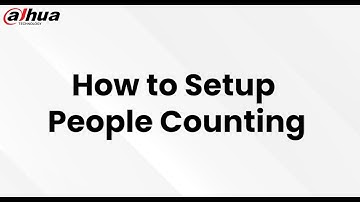 How to Setup People Counting