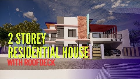 Modern Two-Storey House with Roofdeck | 3D Exterior Animation Tour