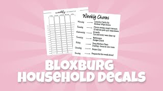 household decal codes for bloxburg | iispxrkles