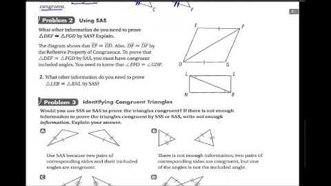 4.2 - Triangle Congruence by SSS and SAS - GeomOnline