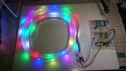 ATtiny85のArduinoインラインアセンブラ でRGBLEDテープを動かしてみた