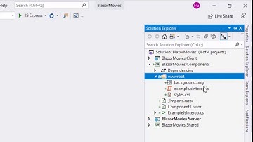 Blazor - Sharing a Simple Component - Creating a Razor Class Library