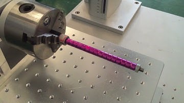 Newest video of fiber laser marking machine for bird rings