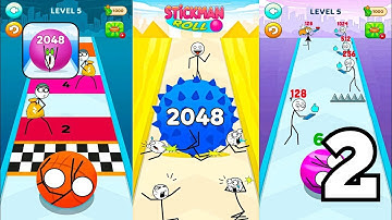 Stickman Roll - Gameplay Walkthrough Part 2 - Android Gameplay