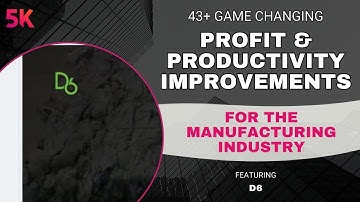 AI Strategies to Boost Profit & Productivity for Manufacturing Companies | Featuring D6