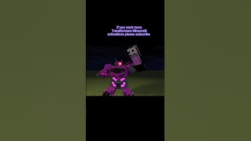Transformers Prime Shockwave Minecraft animation test 🔫
