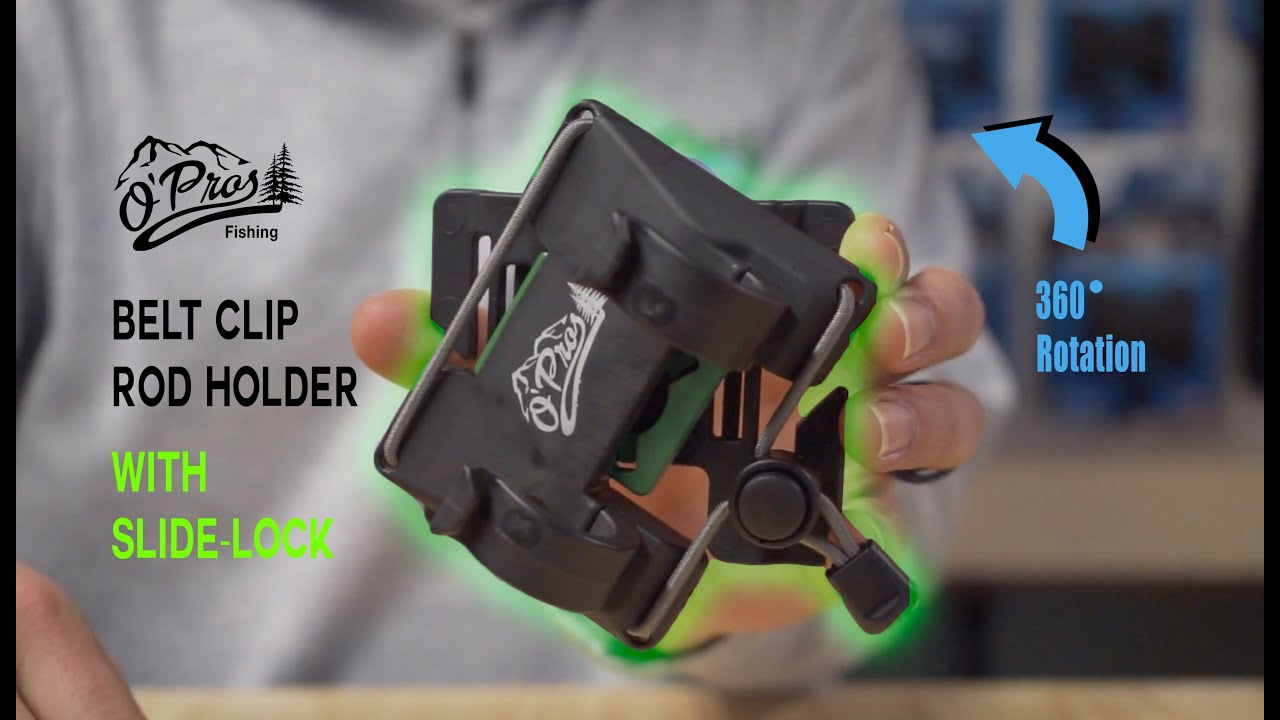 O’Pros Belt Clip Rod Holder for Fly and Spinning Rods YouTube