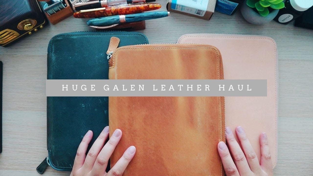 Galen Leather Hobonichi Weeks Notebook Cover Crazy Horse Honey Ochre