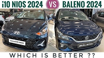 Maruti Baleno 2024 vs Grand i10 Nios 2024 - Which is better? | Hyundai Grand i10 nios vs baleno 2024