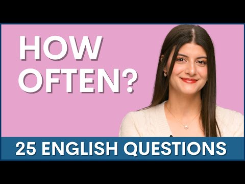 25 HOW OFTEN DO YOU Questions with Rebecca Nour to improve your English Speaking